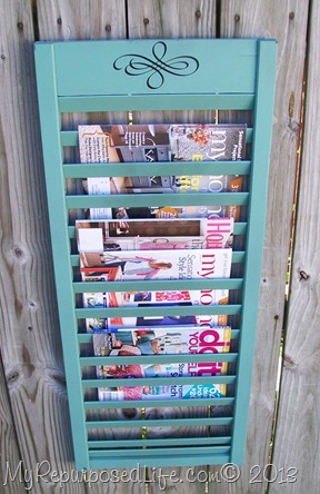 repurposed shutter-magazine holder