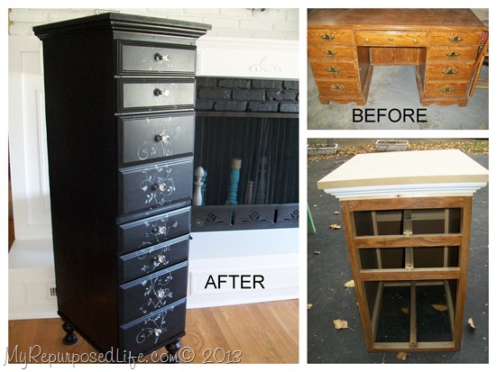 Repurposed Desk to Chest